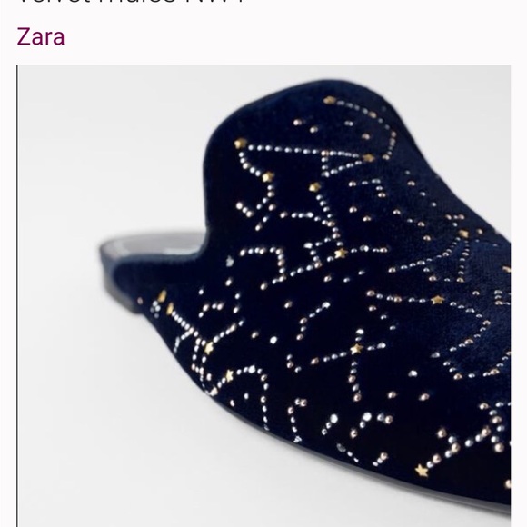 EUC Zara Constellation Slip-On Mules - Picture 4 of 5